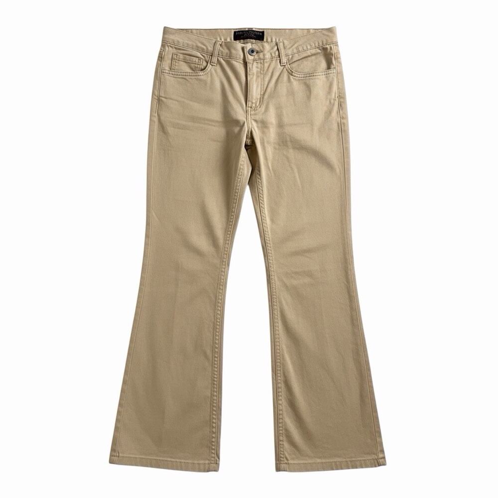 Vintage Y2K Juicy Couture Sz 29‎ Boot Cut Low Rise Tan Pants Jeans Khakis Preppy
